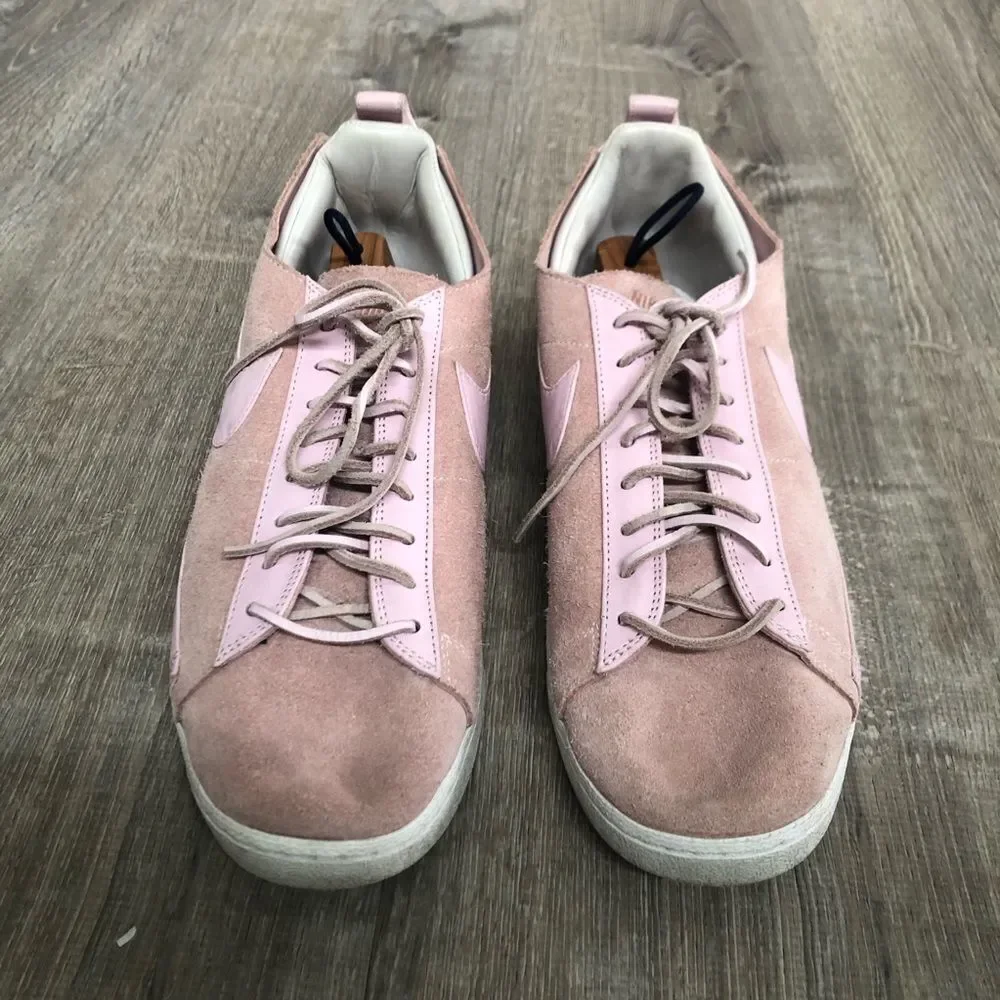 Nike Blazer Low CS Tech Craft Mens Size 13‎ Pink White Athletic Shoes Sneakers